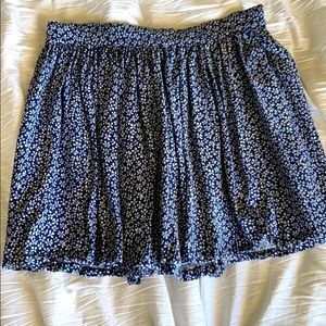 Blue Flowered Skirt